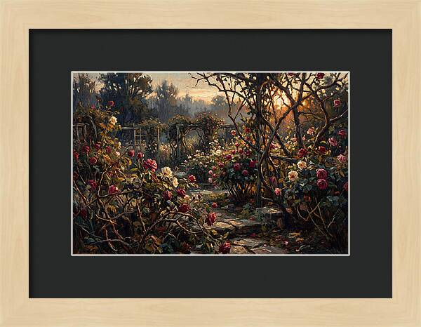 Fragrant Rose Garden At Dawn
