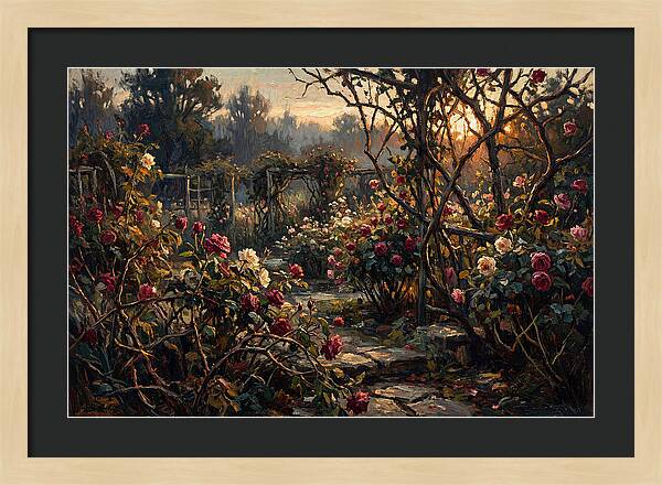 Fragrant Rose Garden At Dawn