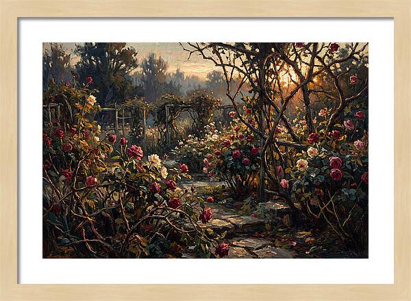 Fragrant Rose Garden At Dawn