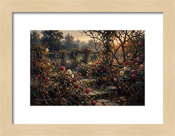 Fragrant Rose Garden At Dawn