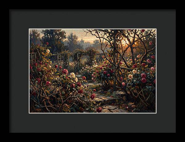 Fragrant Rose Garden At Dawn
