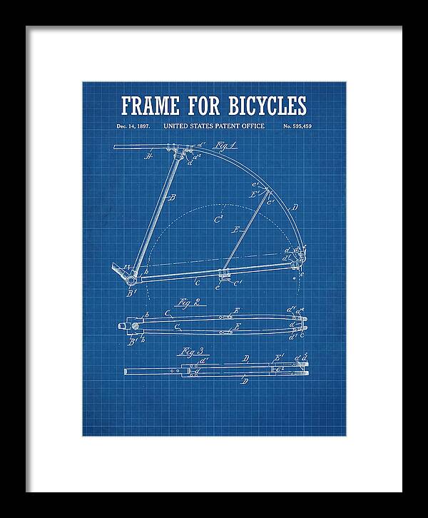 Frame For Bicycles Blueprint Patent Us595459a