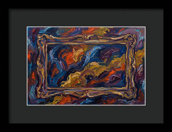Framed Expressionist Swirls