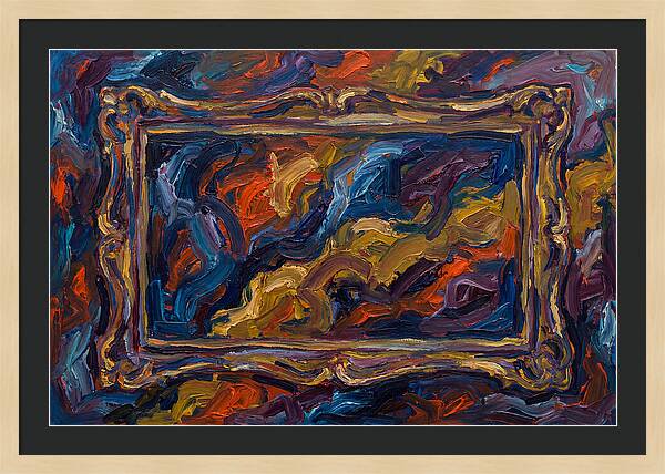 Framed Expressionist Swirls