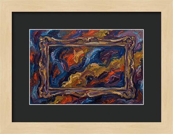 Framed Expressionist Swirls