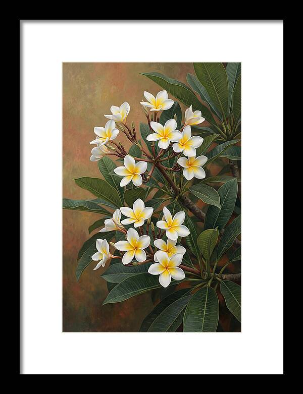 Frangipani Blossoms In Bloom