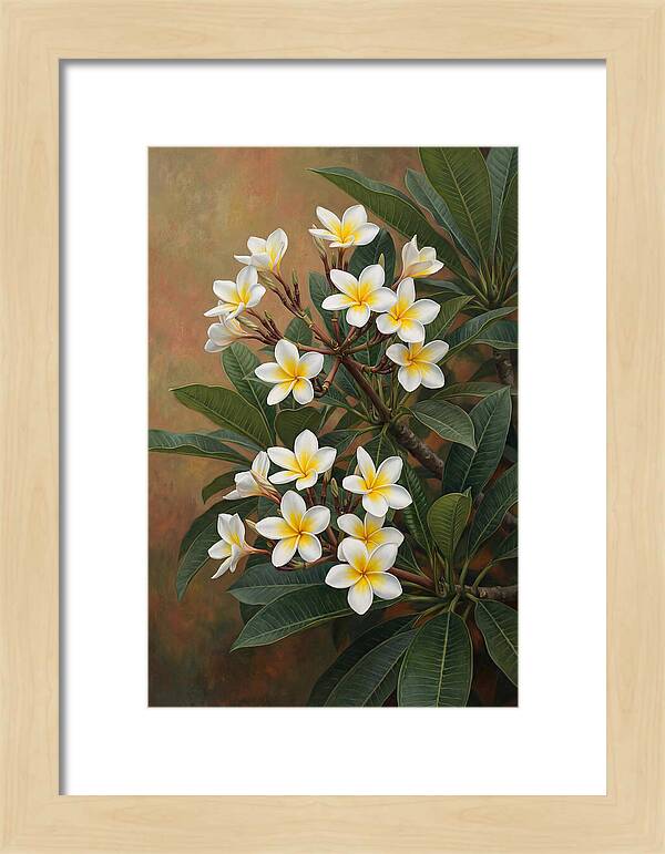Frangipani Blossoms In Bloom