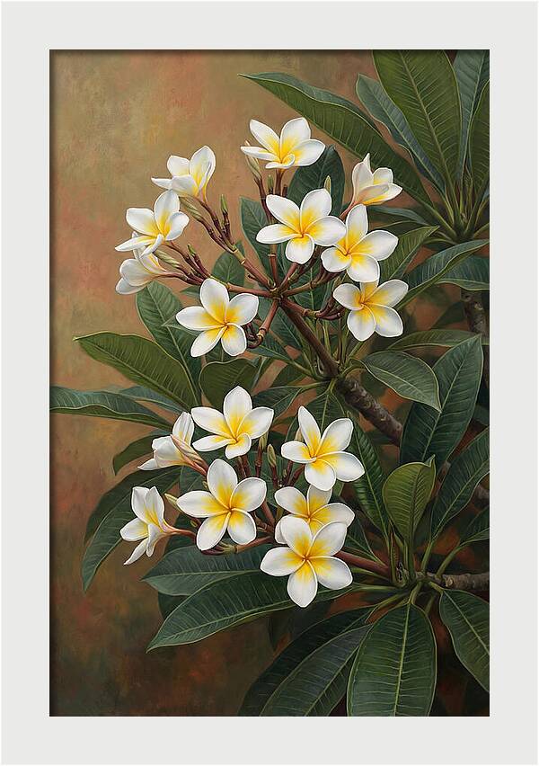 Frangipani Blossoms In Bloom