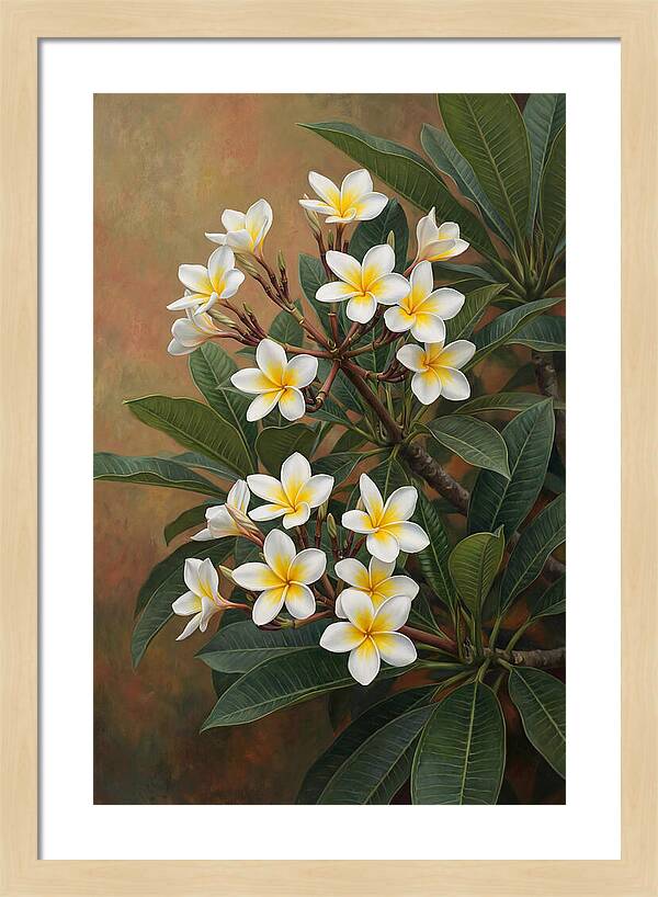Frangipani Blossoms In Bloom