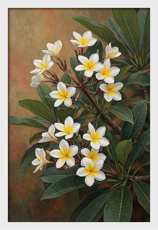 Frangipani Blossoms In Bloom
