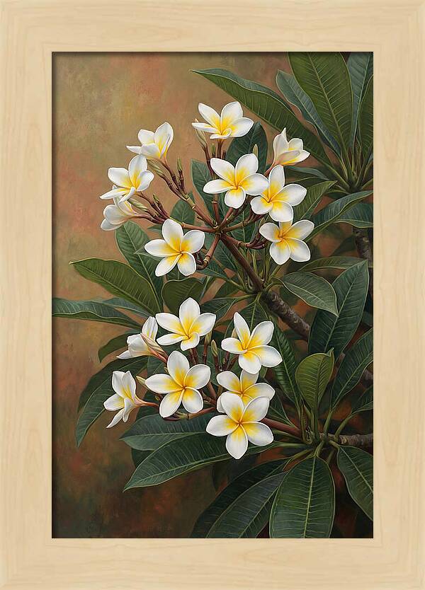 Frangipani Blossoms In Bloom