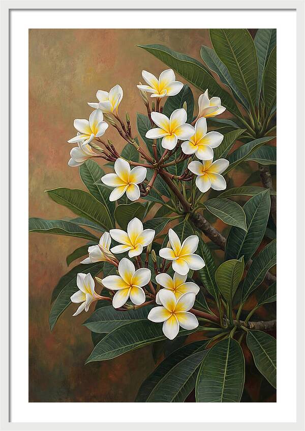 Frangipani Blossoms In Bloom