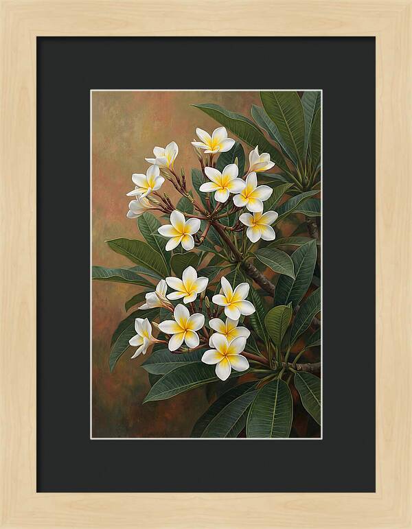 Frangipani Blossoms In Bloom