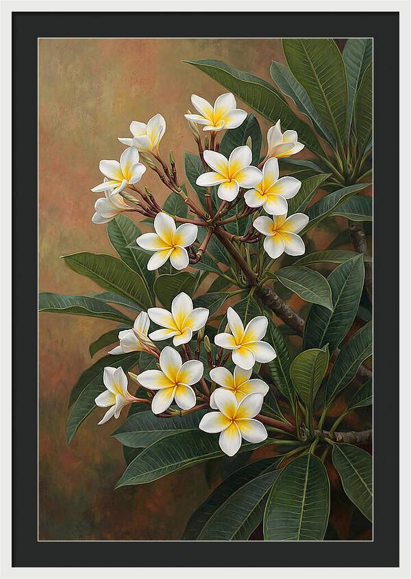 Frangipani Blossoms In Bloom