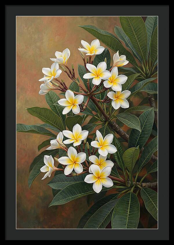 Frangipani Blossoms In Bloom