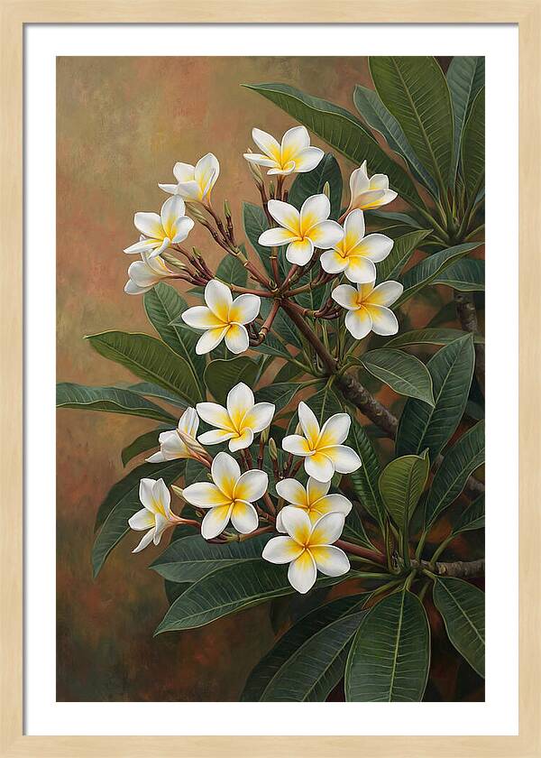 Frangipani Blossoms In Bloom