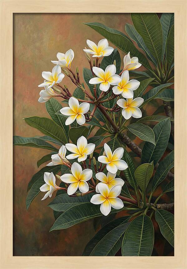 Frangipani Blossoms In Bloom