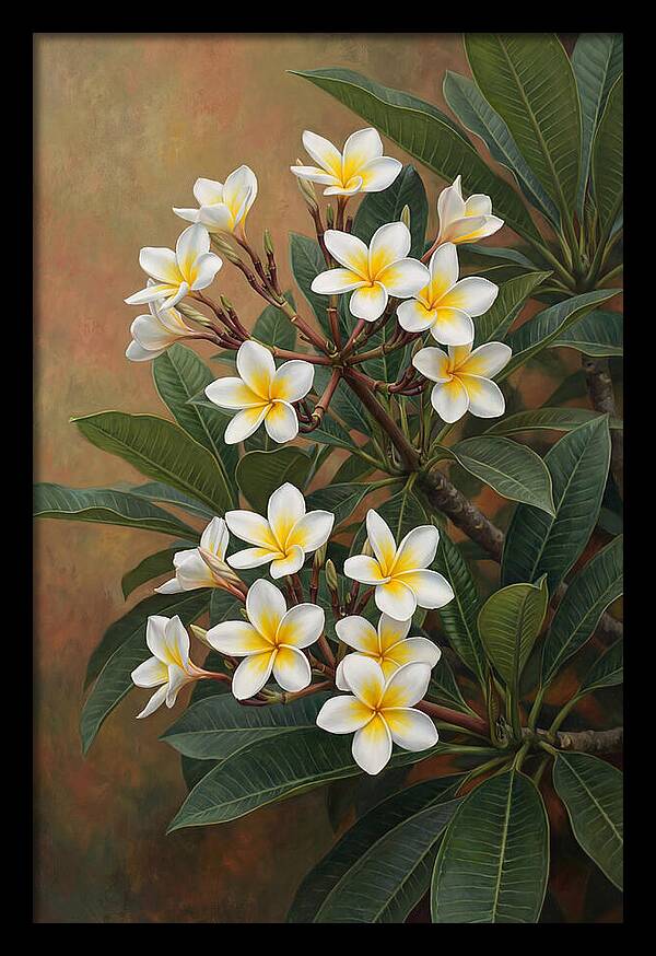 Frangipani Blossoms In Bloom