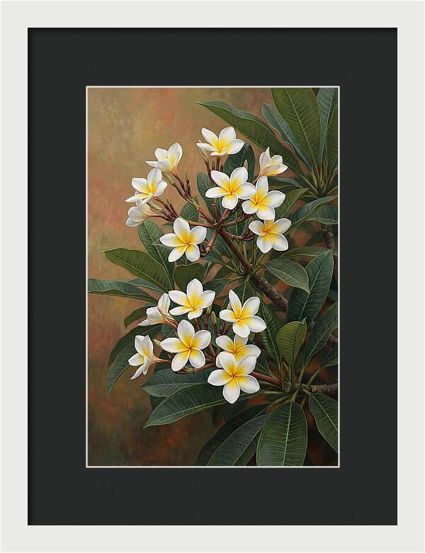 Frangipani Blossoms In Bloom