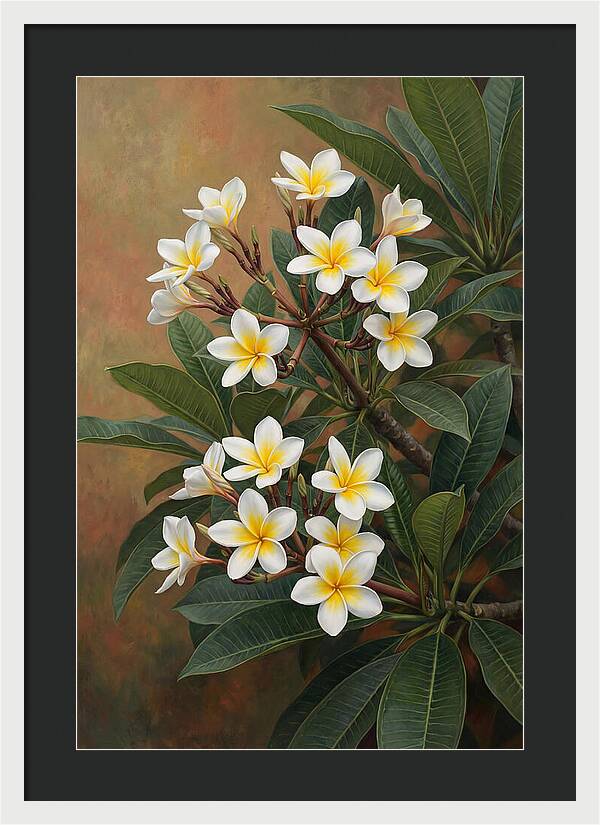 Frangipani Blossoms In Bloom