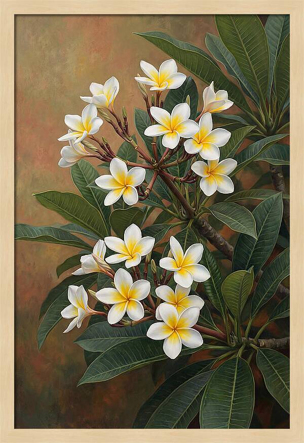 Frangipani Blossoms In Bloom
