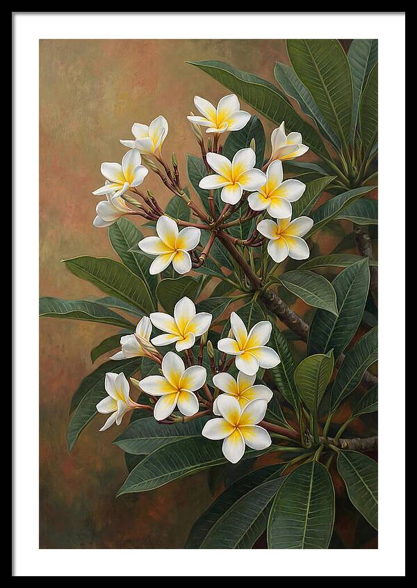 Frangipani Blossoms In Bloom