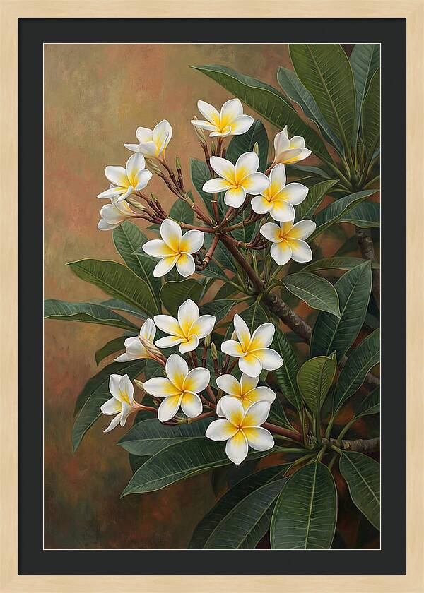 Frangipani Blossoms In Bloom