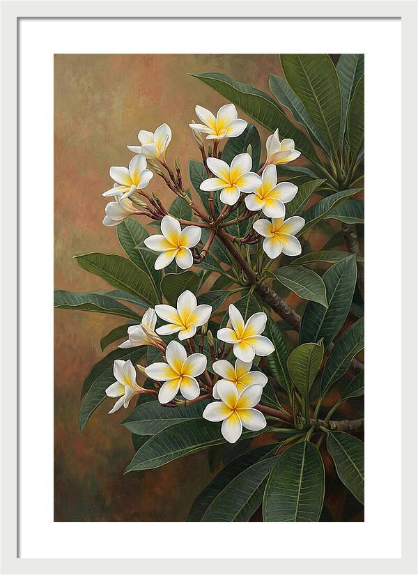 Frangipani Blossoms In Bloom