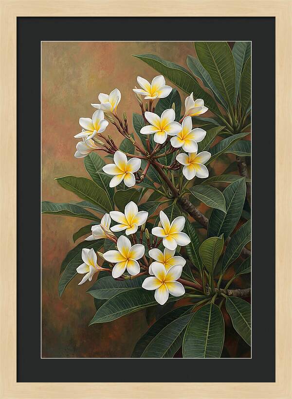 Frangipani Blossoms In Bloom