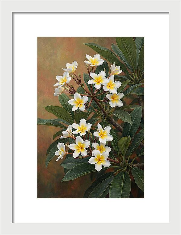 Frangipani Blossoms In Bloom