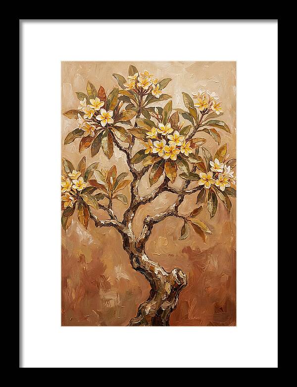 Frangipani Tree In Bloom