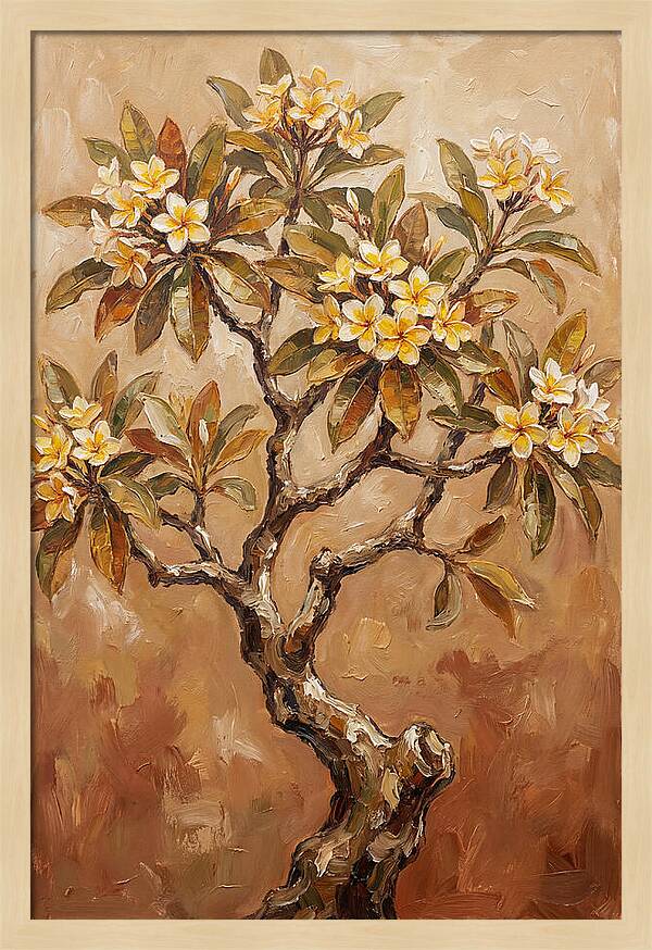 Frangipani Tree In Bloom