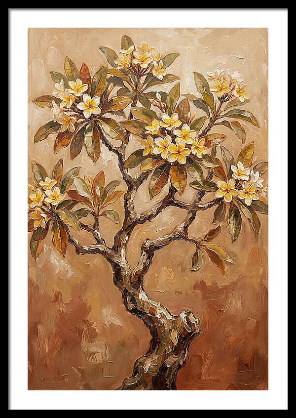 Frangipani Tree In Bloom