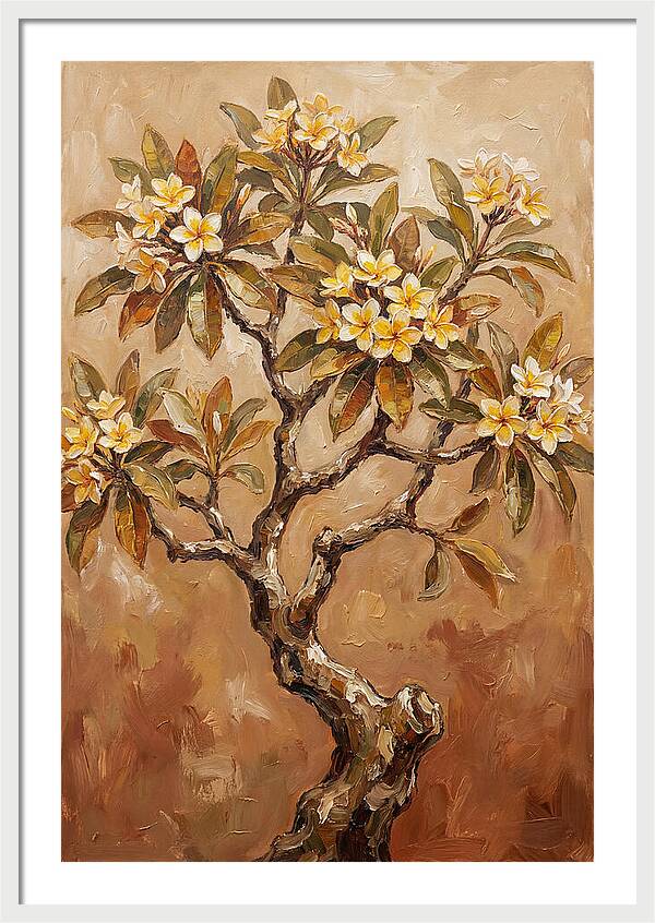 Frangipani Tree In Bloom