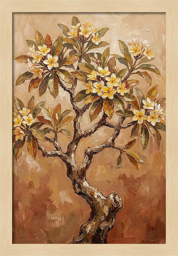Frangipani Tree In Bloom