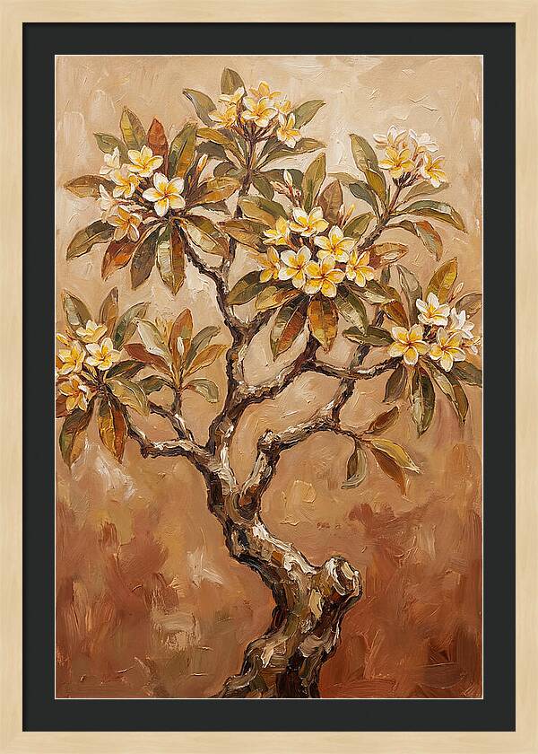Frangipani Tree In Bloom