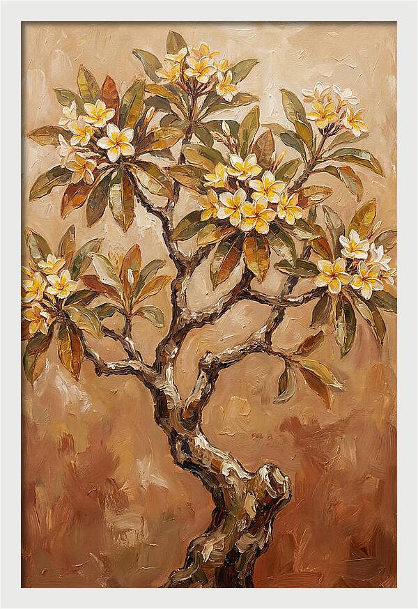 Frangipani Tree In Bloom