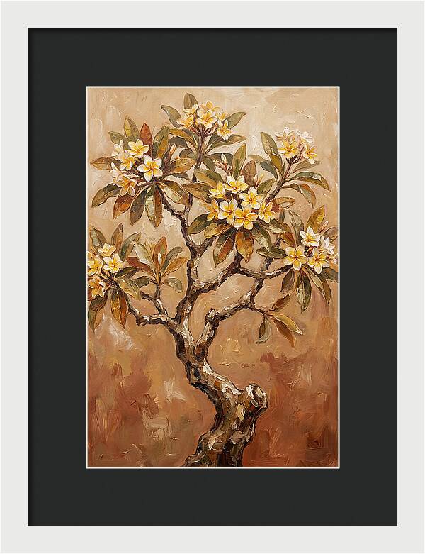 Frangipani Tree In Bloom