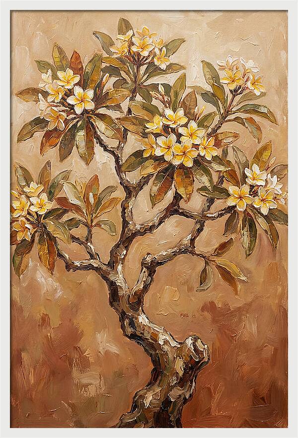 Frangipani Tree In Bloom