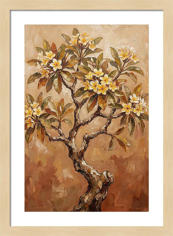 Frangipani Tree In Bloom