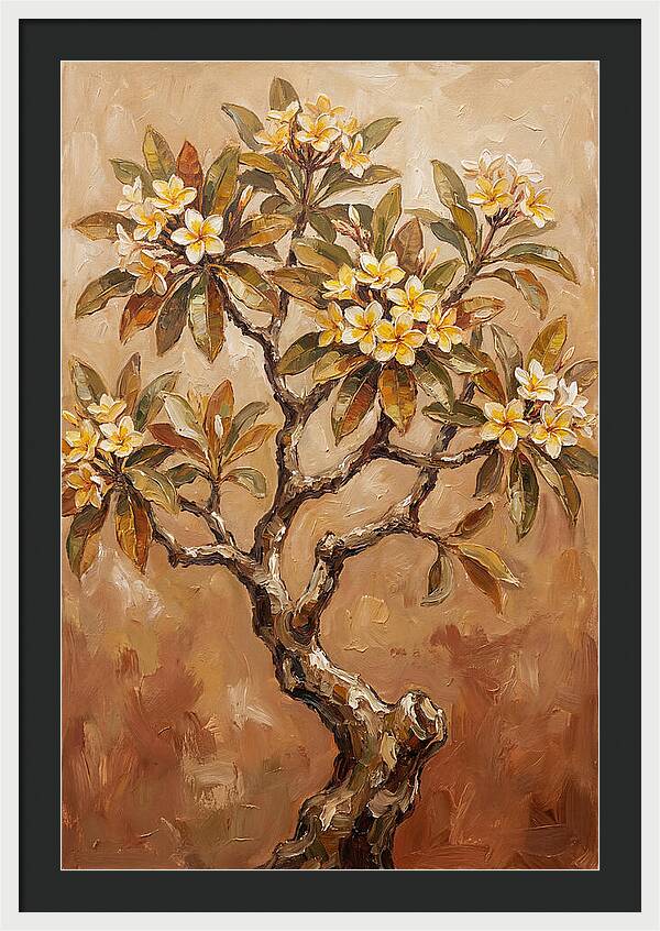 Frangipani Tree In Bloom