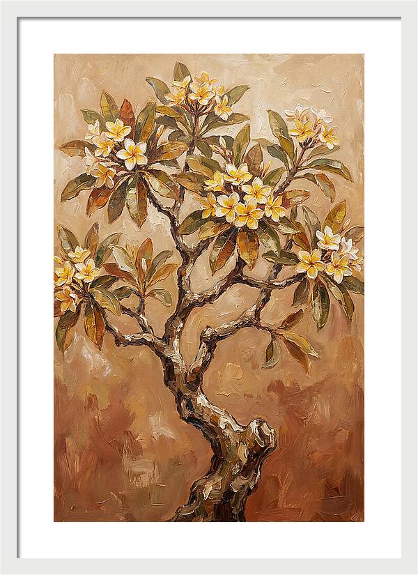 Frangipani Tree In Bloom