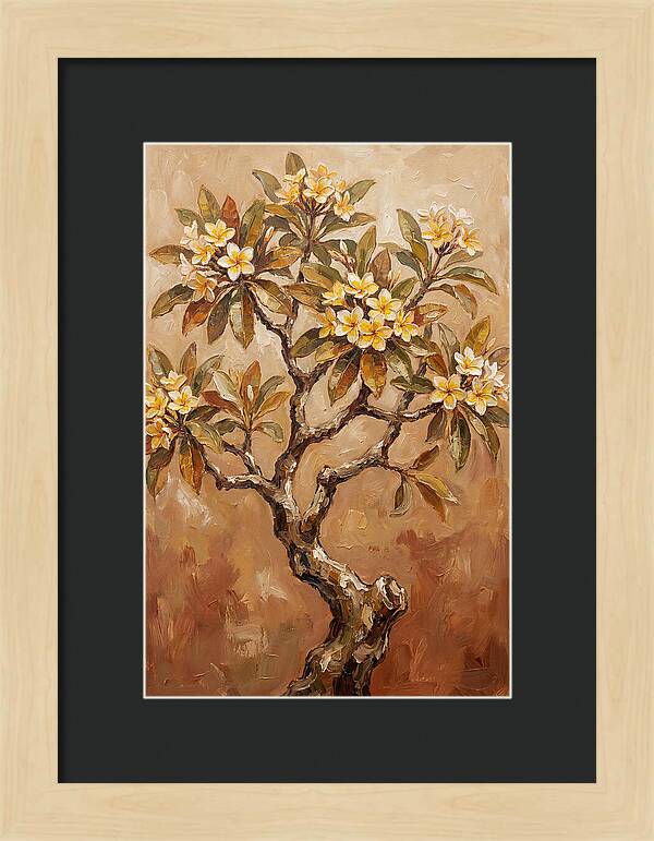 Frangipani Tree In Bloom