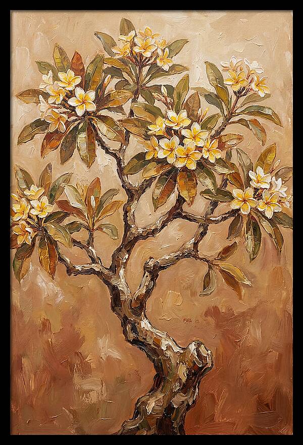 Frangipani Tree In Bloom