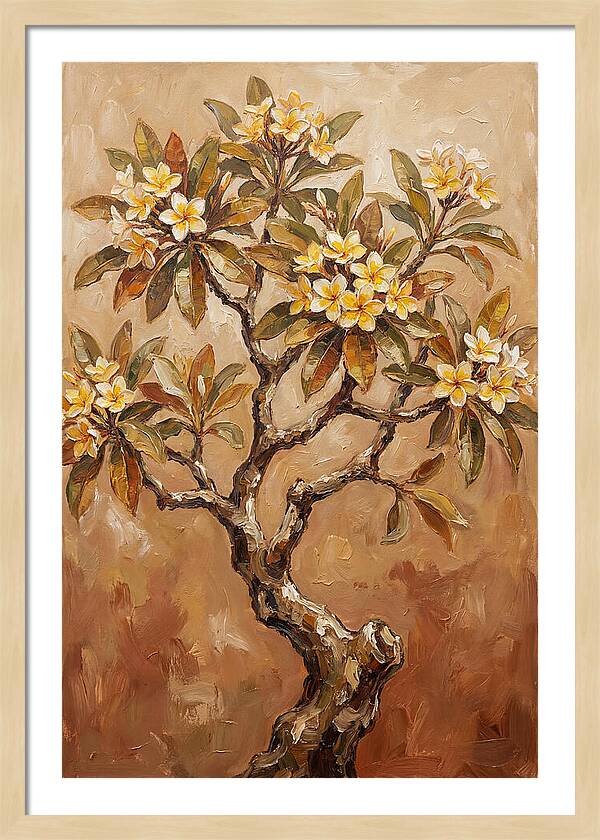Frangipani Tree In Bloom