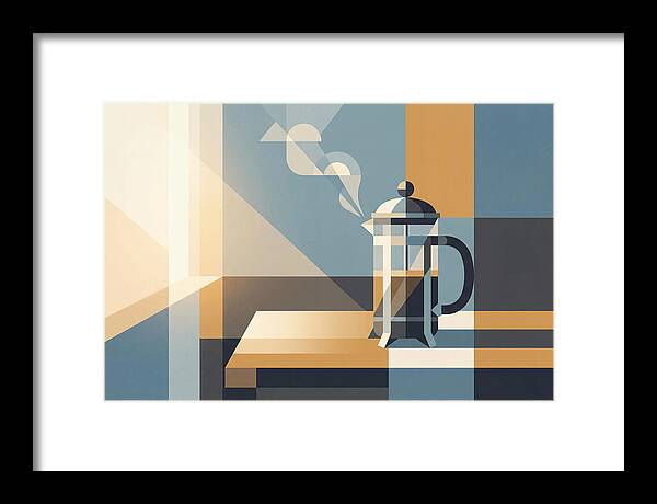 French Press Coffee In Morning