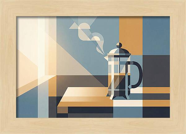 French Press Coffee In Morning