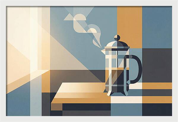 French Press Coffee In Morning
