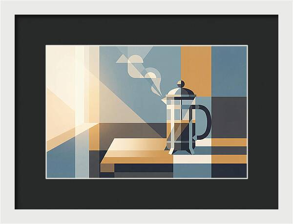 French Press Coffee In Morning