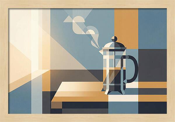 French Press Coffee In Morning